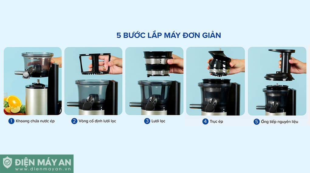 Máy ép chậm Panasonic PAVH-MJ-L500SRA 150W